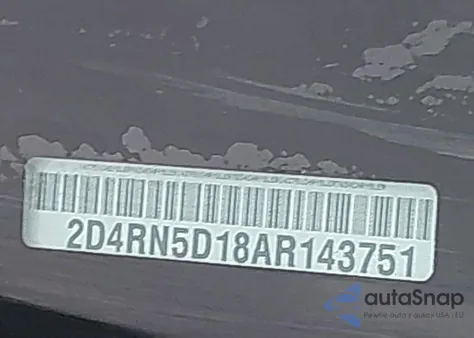 2010 Dodge Grand Caravan Sxt from USA, damaged, VIN 2D4RN5D18AR143751